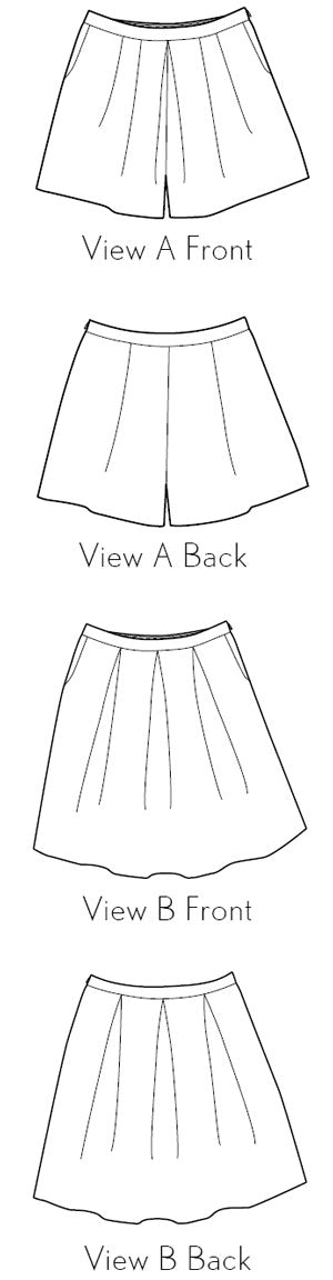 PDF Pattern - Soho Shorts + Skirt | Liesl + Co