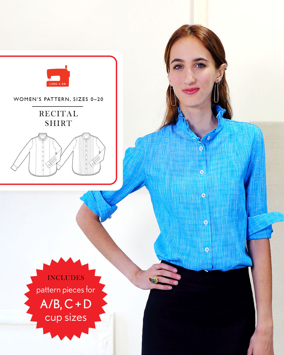 PDF Pattern - Recital Shirt | Liesl + Co