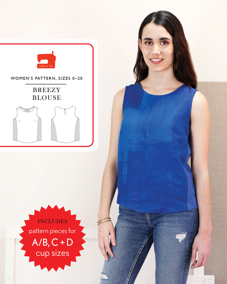 PDF Pattern - Breezy Blouse | Liesl + Co
