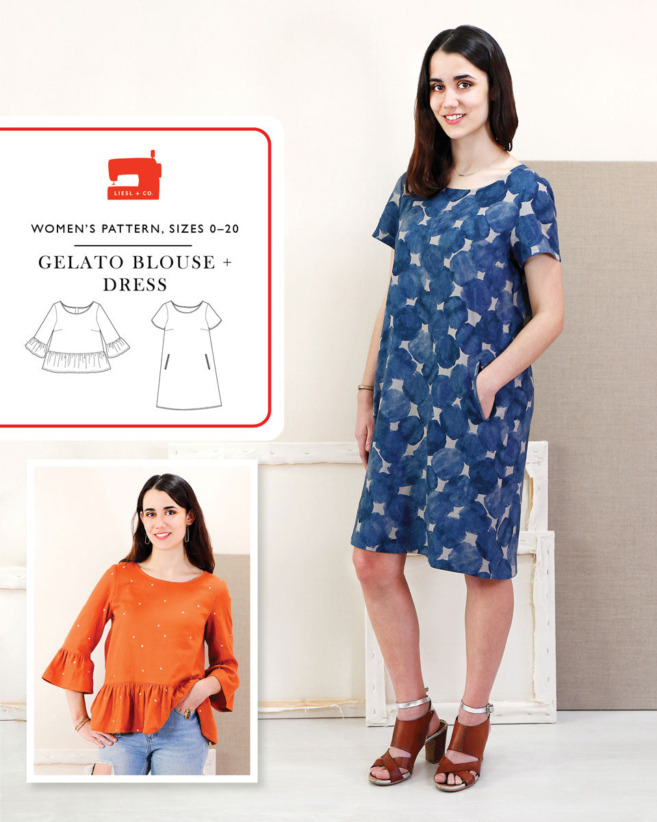 PDF Pattern - Gelato Blouse + Dress | Liesl + Co