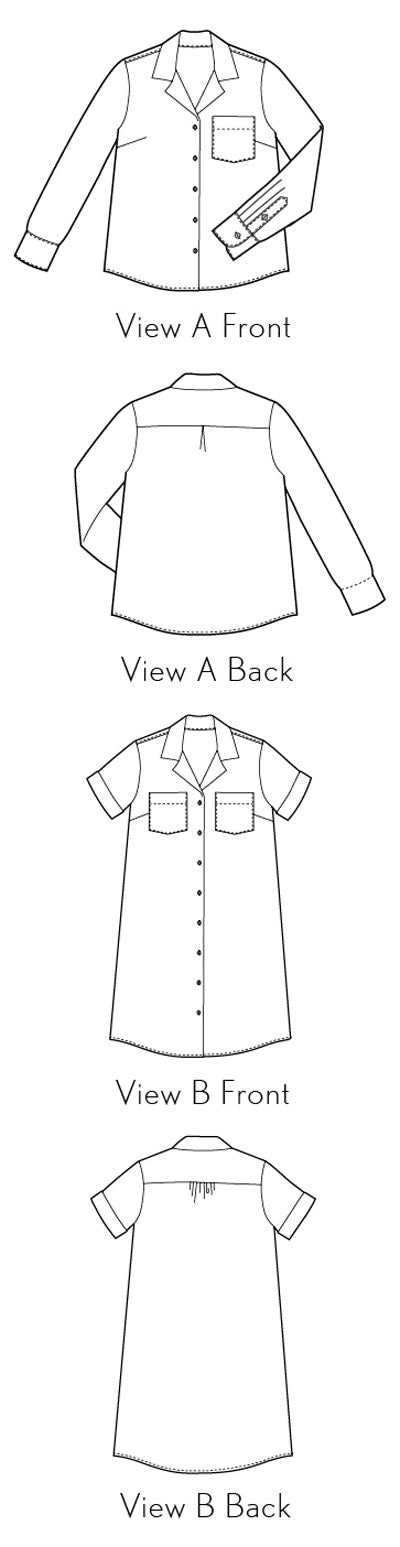 PDF Pattern - Camp Shirt + Dress | Liesl + Co