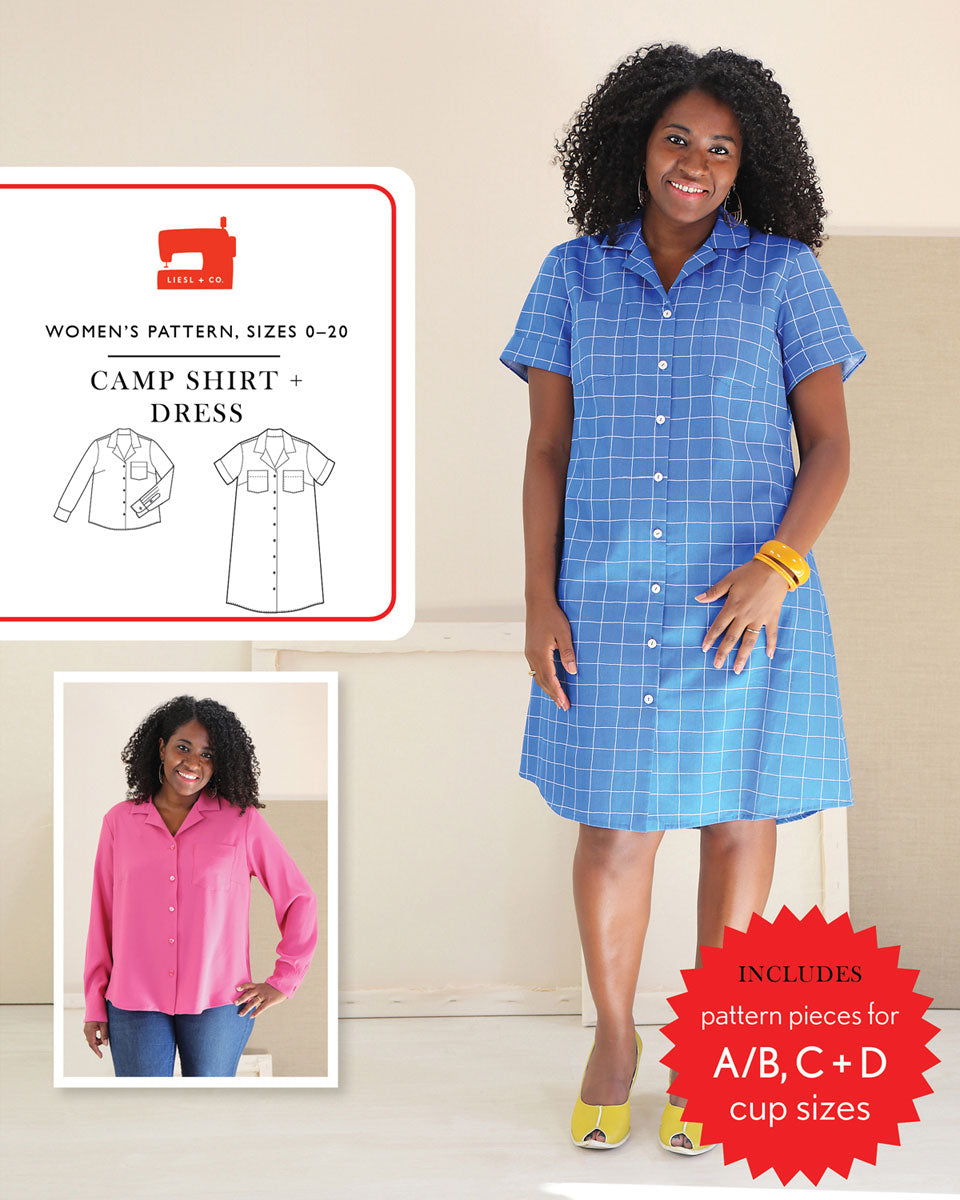PDF Pattern - Camp Shirt + Dress | Liesl + Co