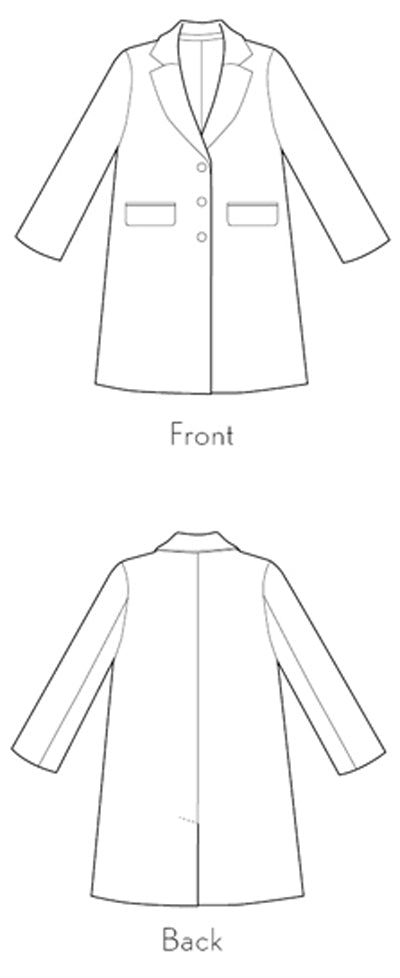 PDF Pattern - Chaval Coat | Liesl + Co