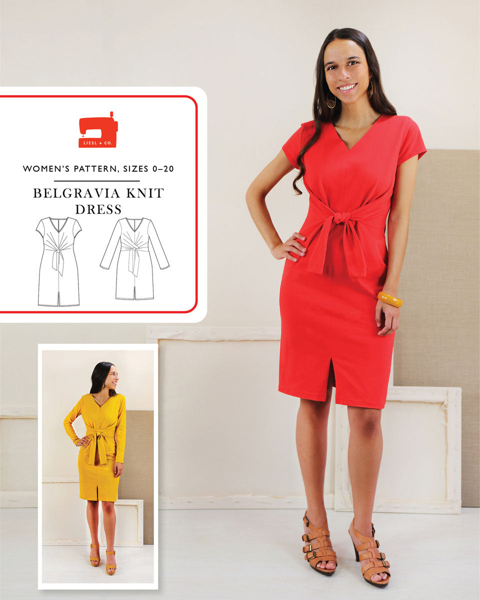 PDF Pattern - Belgravia Knit Dress | Liesl + Co