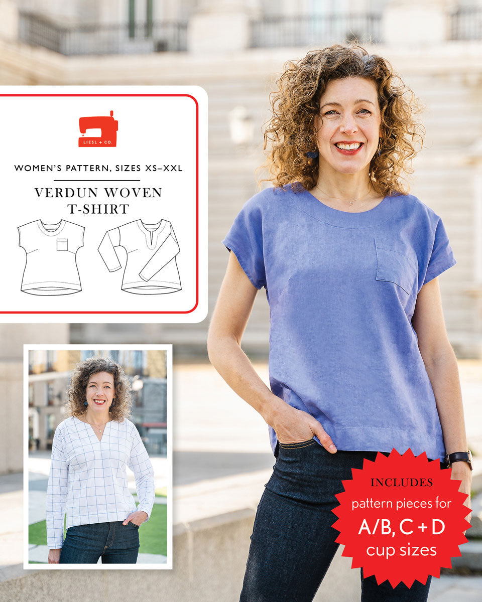 PDF Pattern - Verdun Woven T-Shirt | Liesl + Co