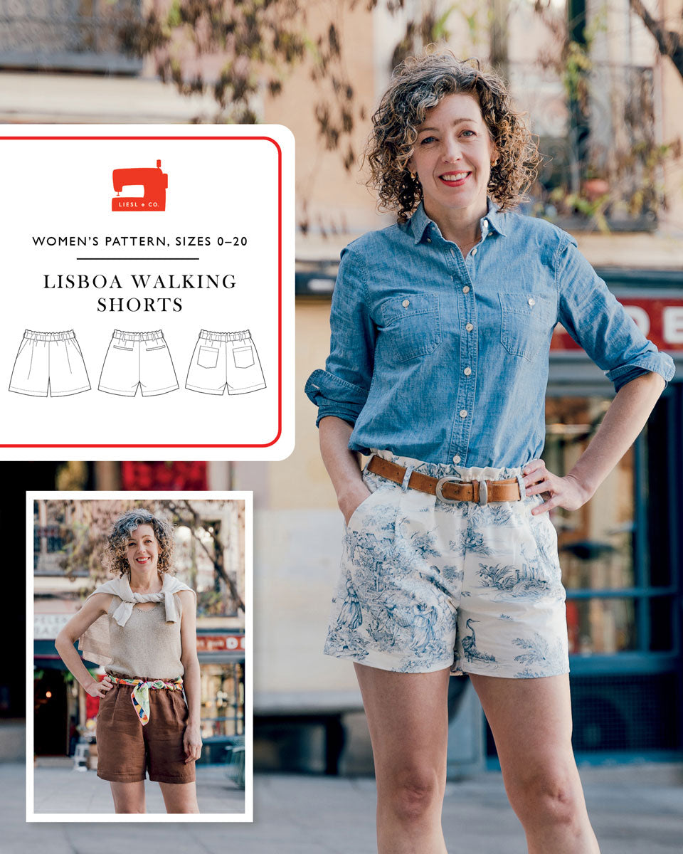 PDF Pattern - Lisboa Walking Shorts | Liesl + Co