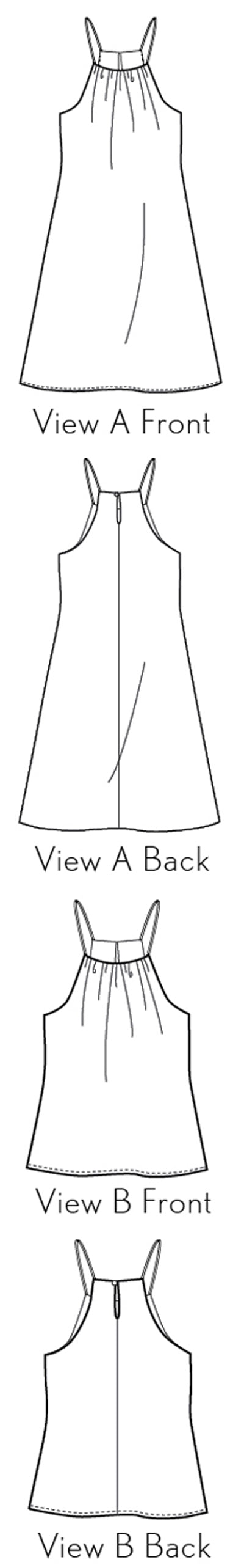PDF Pattern - Enmore Halter Dress + Top | Liesl + Co MaaiDesign Fabrics PDF Pattern - Enmore Halter Dress + Top | Liesl + Co MaaiDesign Fabrics