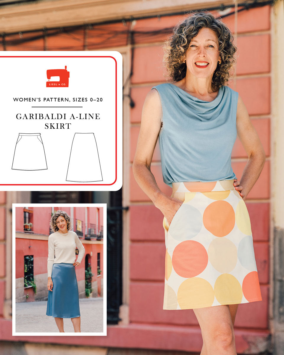 PDF Pattern - Garibaldi A-Line Skirt | Liesl + Co