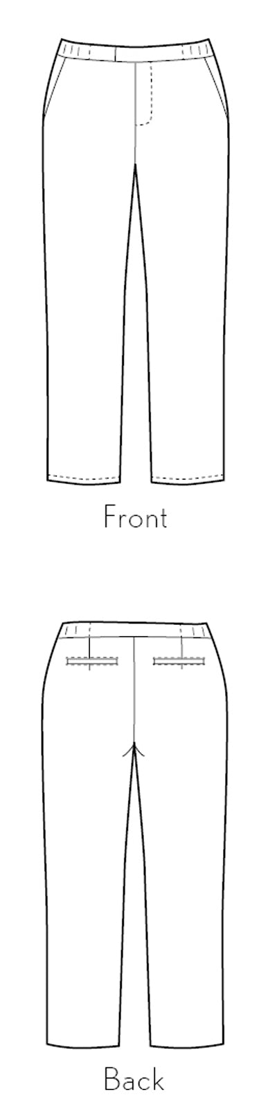 PDF Pattern - Peckham Women's Trousers | Liesl + Co
