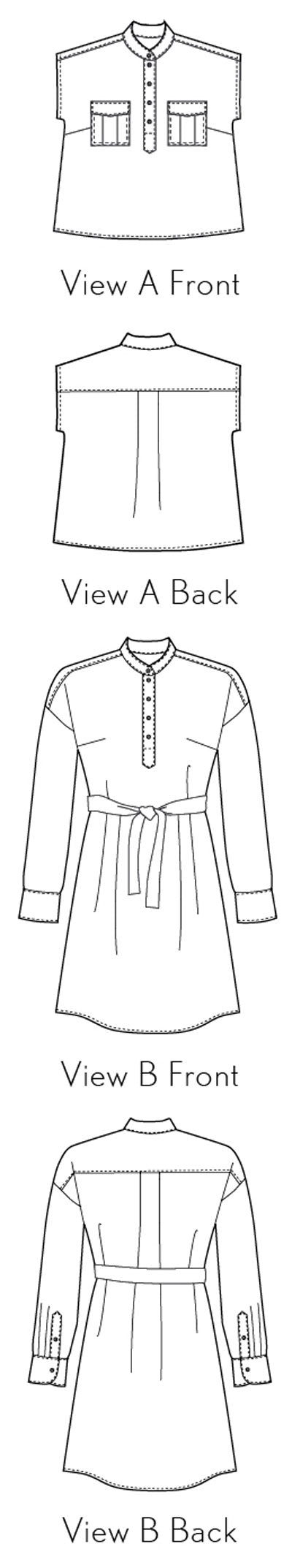 PDF Pattern - Santa Rosa Top + Dress | Liesl + Co