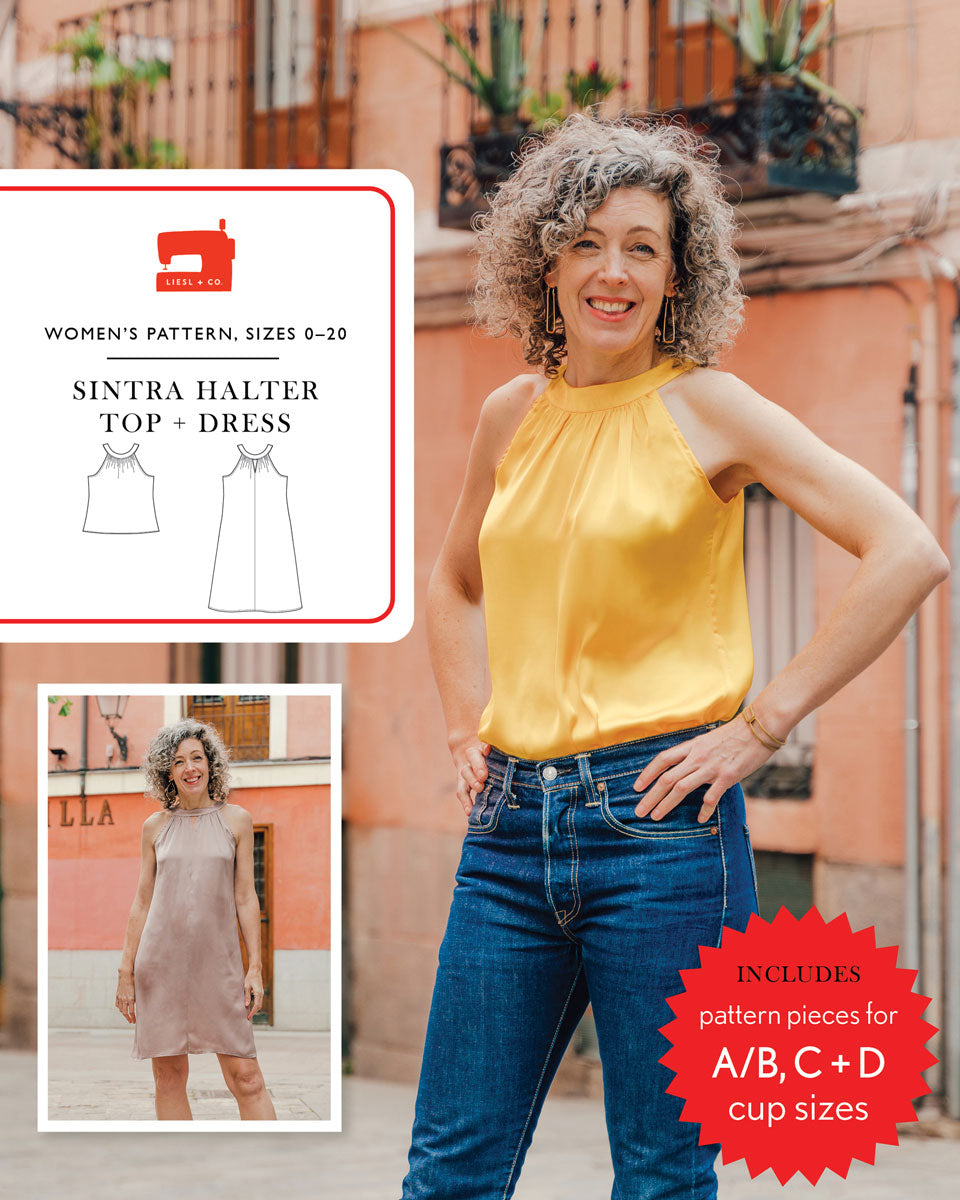 PDF Pattern - Sintra Halter Top + Dress | Liesl + Co
