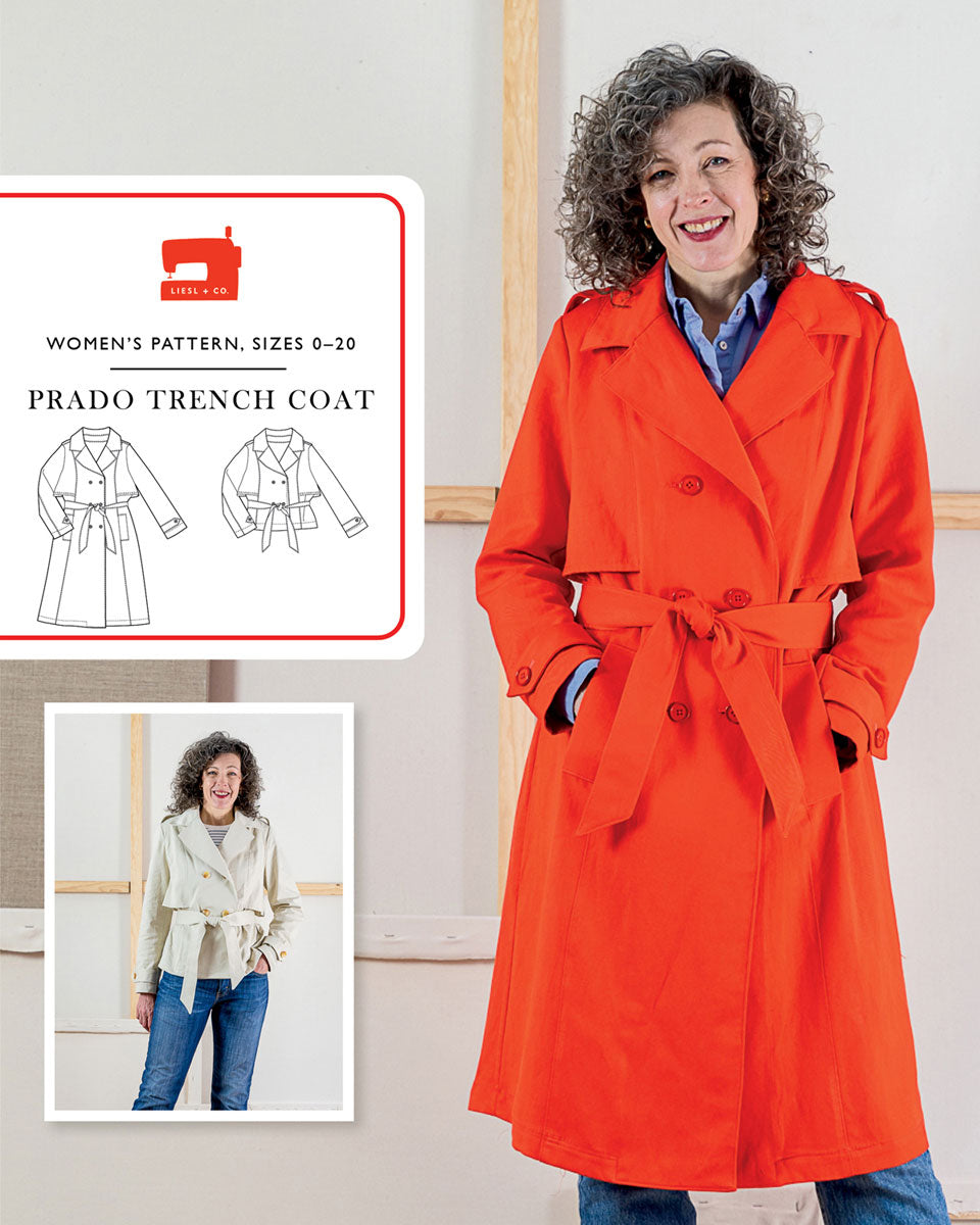PDF Pattern - Prado Trench Coat | Liesl + Co