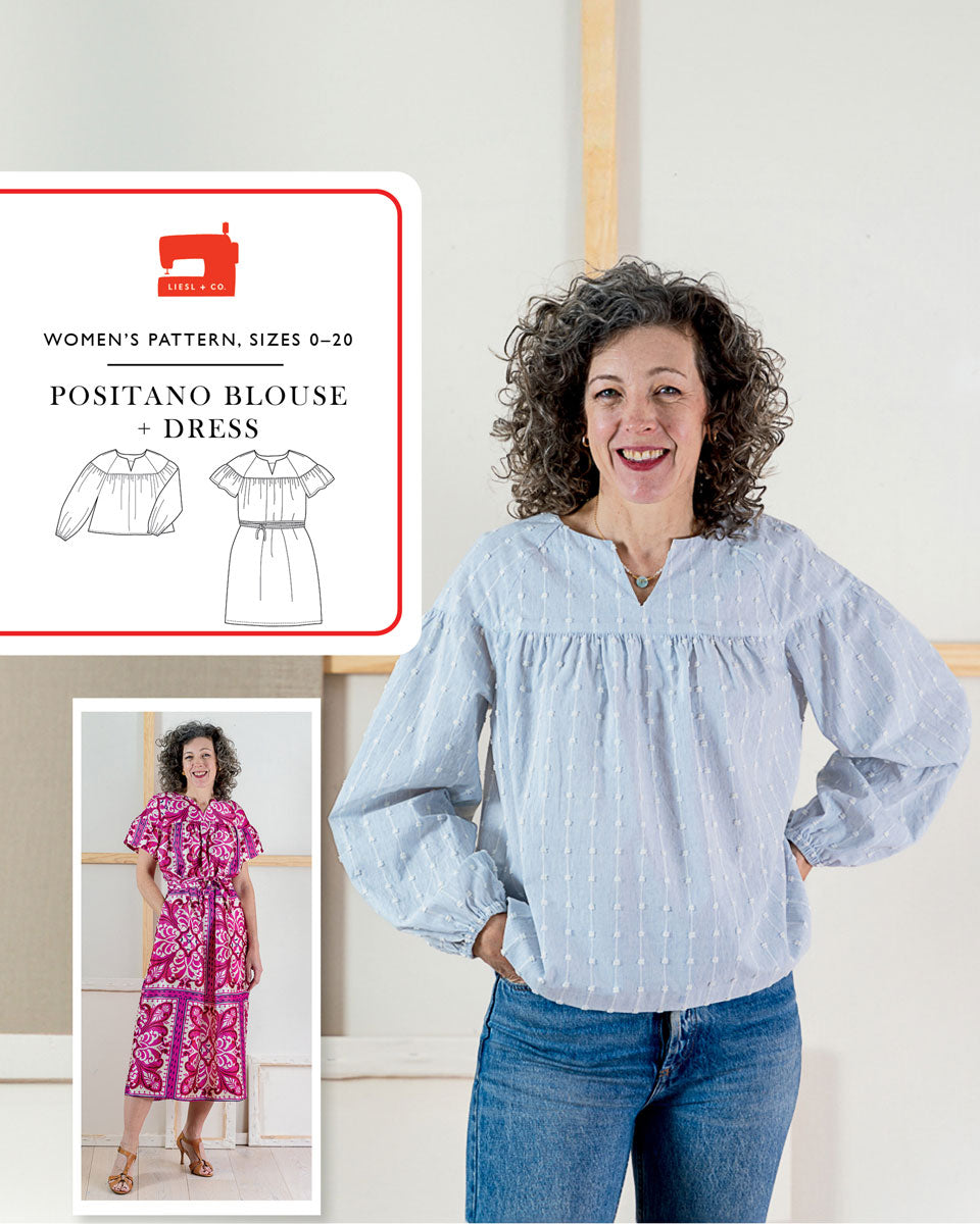 PDF Pattern - Positano Blouse + Dress | Liesl + Co