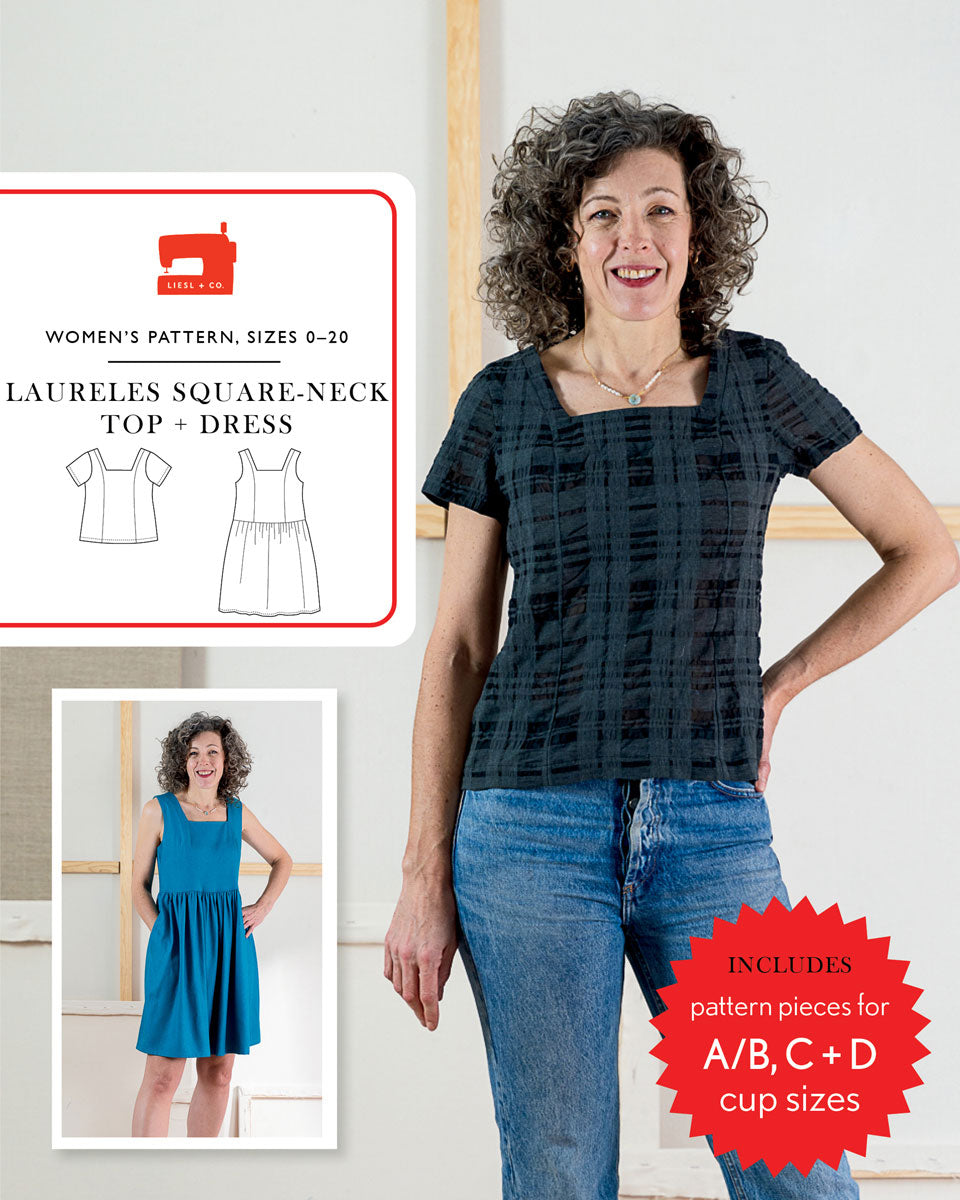 PDF Pattern - Laureles Square-Neck Top + Dress | Liesl + Co