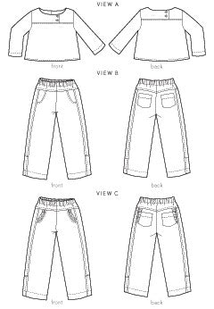PDF Pattern - After School Shirt + Pants | Oliver + S