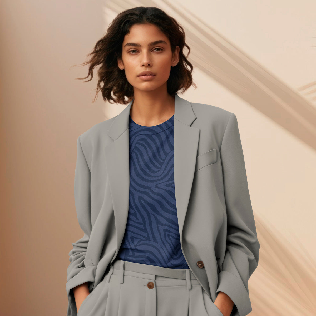 Light & Lush - Viscose Twill - Ocean Contours