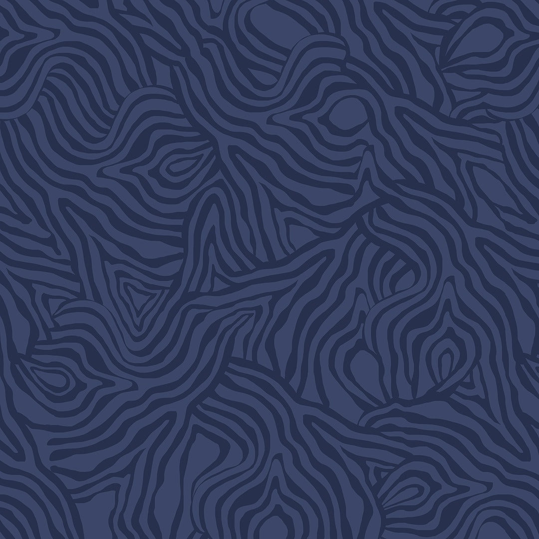 Light & Lush - Viscose Twill - Ocean Contours