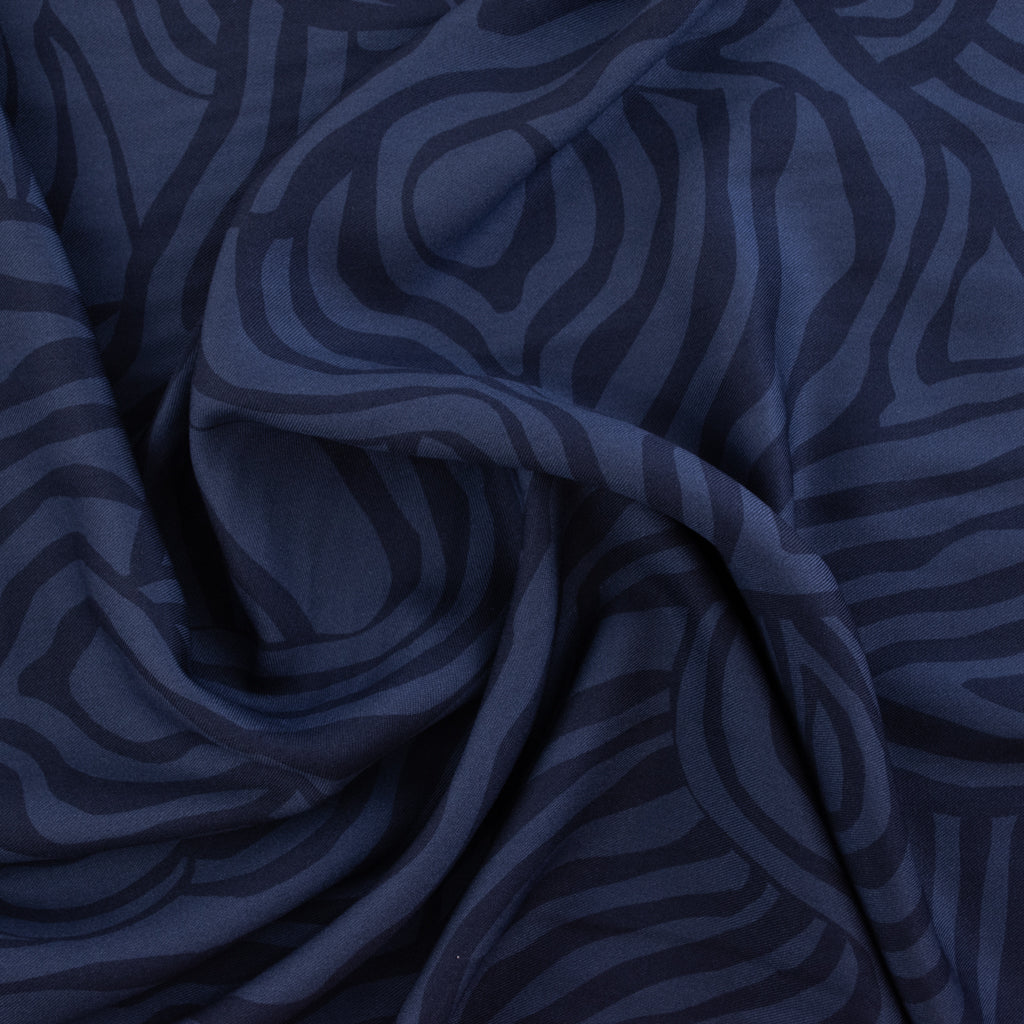 Light & Lush - Viscose Twill - Ocean Contours