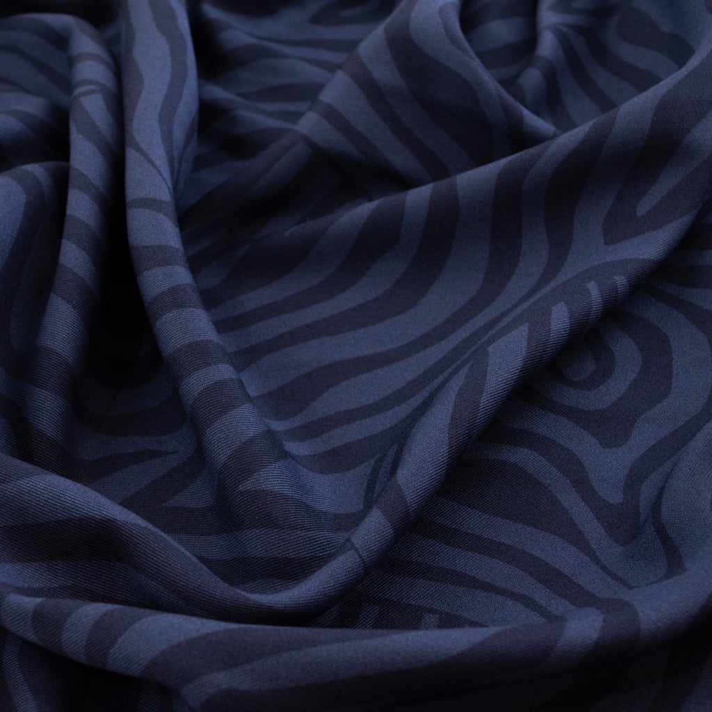 Light & Lush - Viscose Twill - Ocean Contours