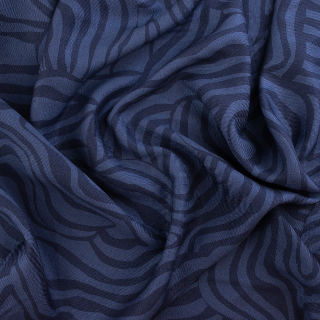 Light & Lush - Viscose Twill - Ocean Contours