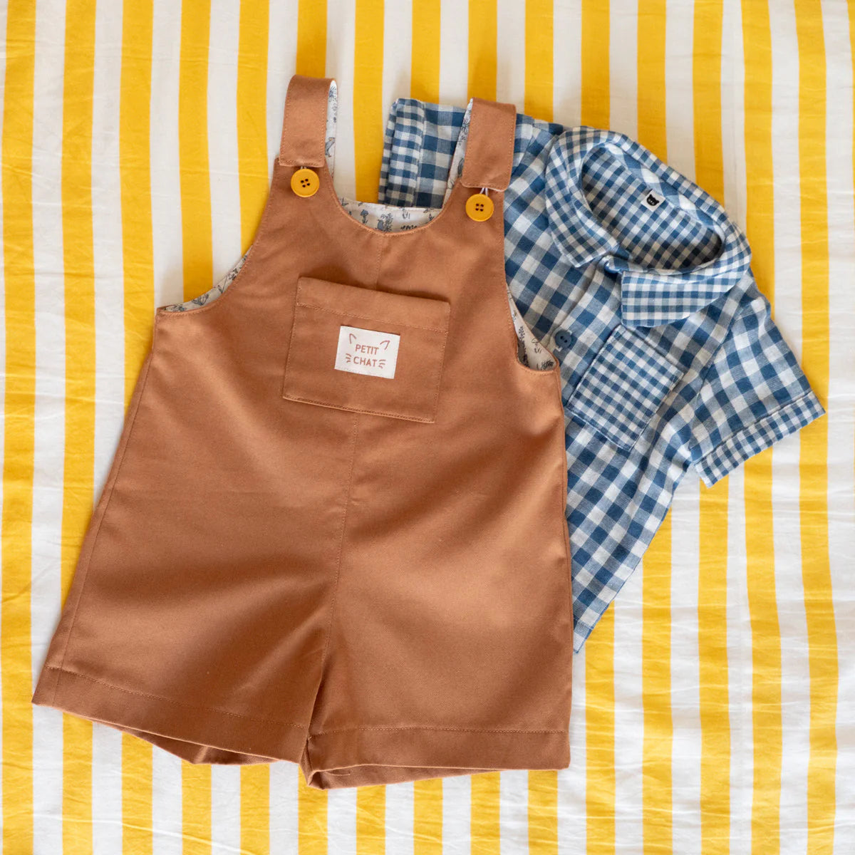 London Dress & Short Overalls - Baby - Sewing Pattern | Ikatee