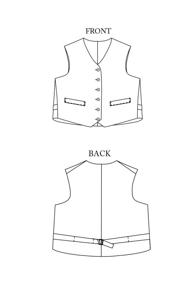 PDF Pattern - Miller Waistcoat | Merchant & Mills