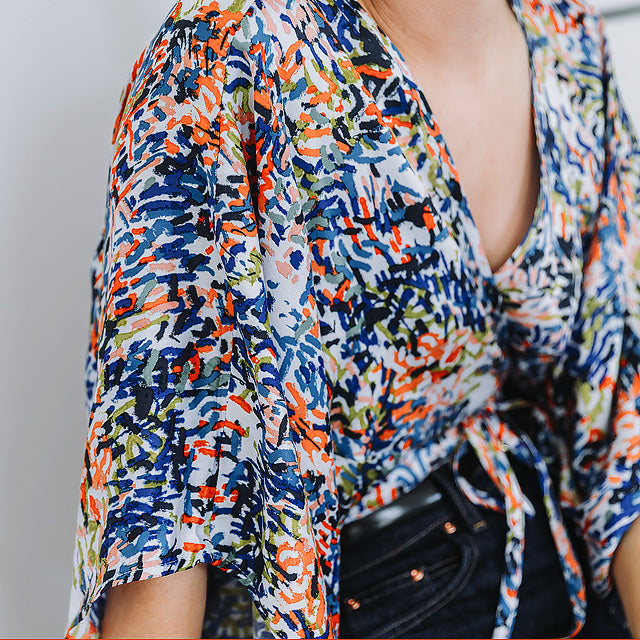 See You At Six - Paint Fun - Viscose Rayon Satin