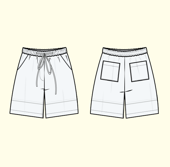 PDF Pattern - Breezy Shorts | Puff and Pencil