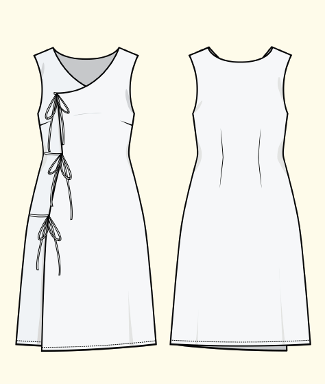 PDF Pattern - Crossover Dress | Puff and Pencil