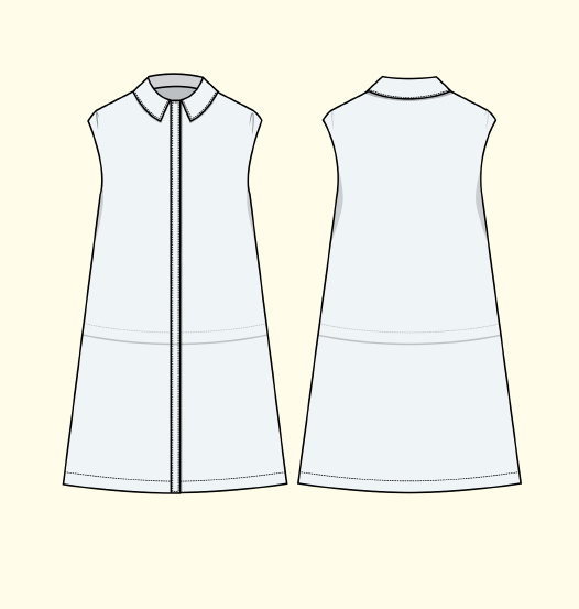 PDF Pattern - Luna Vest x Box Sleeves | Puff and Pencil