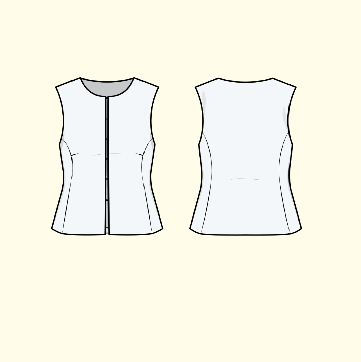 PDF Pattern - Silhouette Blouse | Puff and Pencil