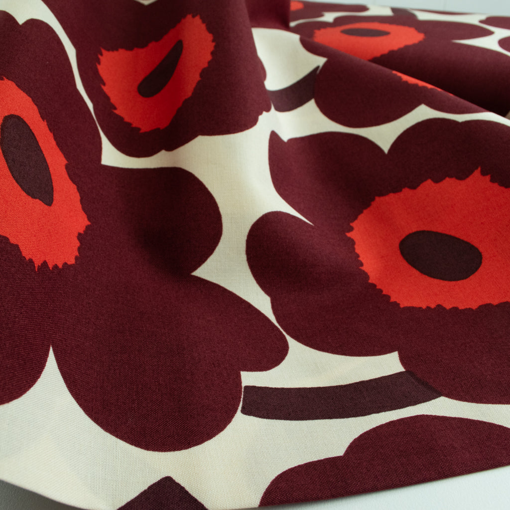 Marimekko - Pieni Unikko 2 - Organic Cotton - Wine