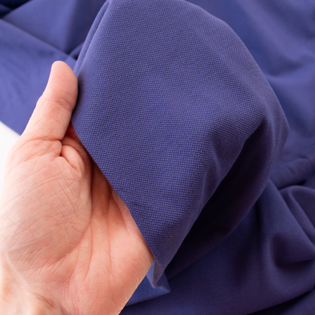 Piqué Cotton Jersey - Violet