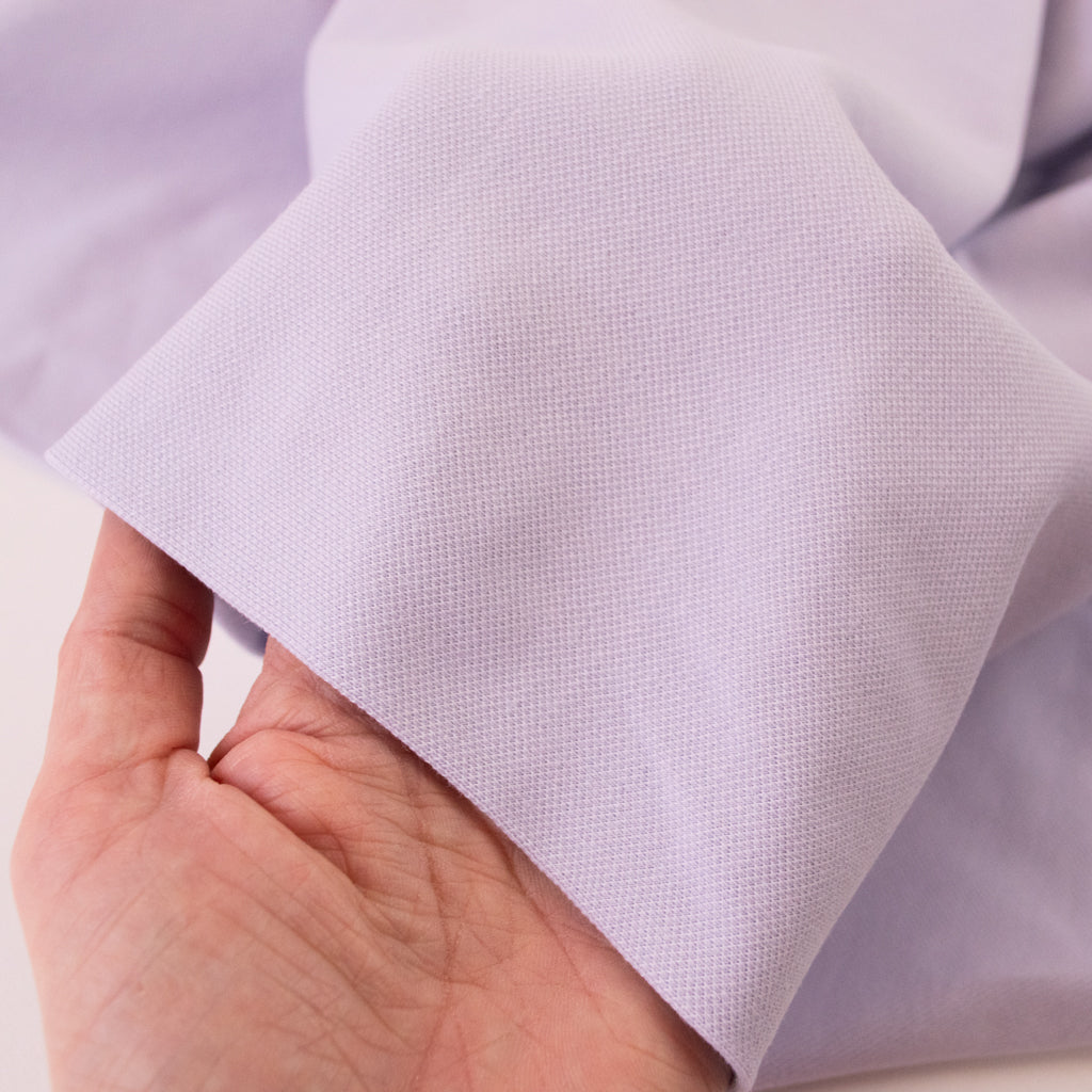Piqué Cotton Jersey - Pale Lavender