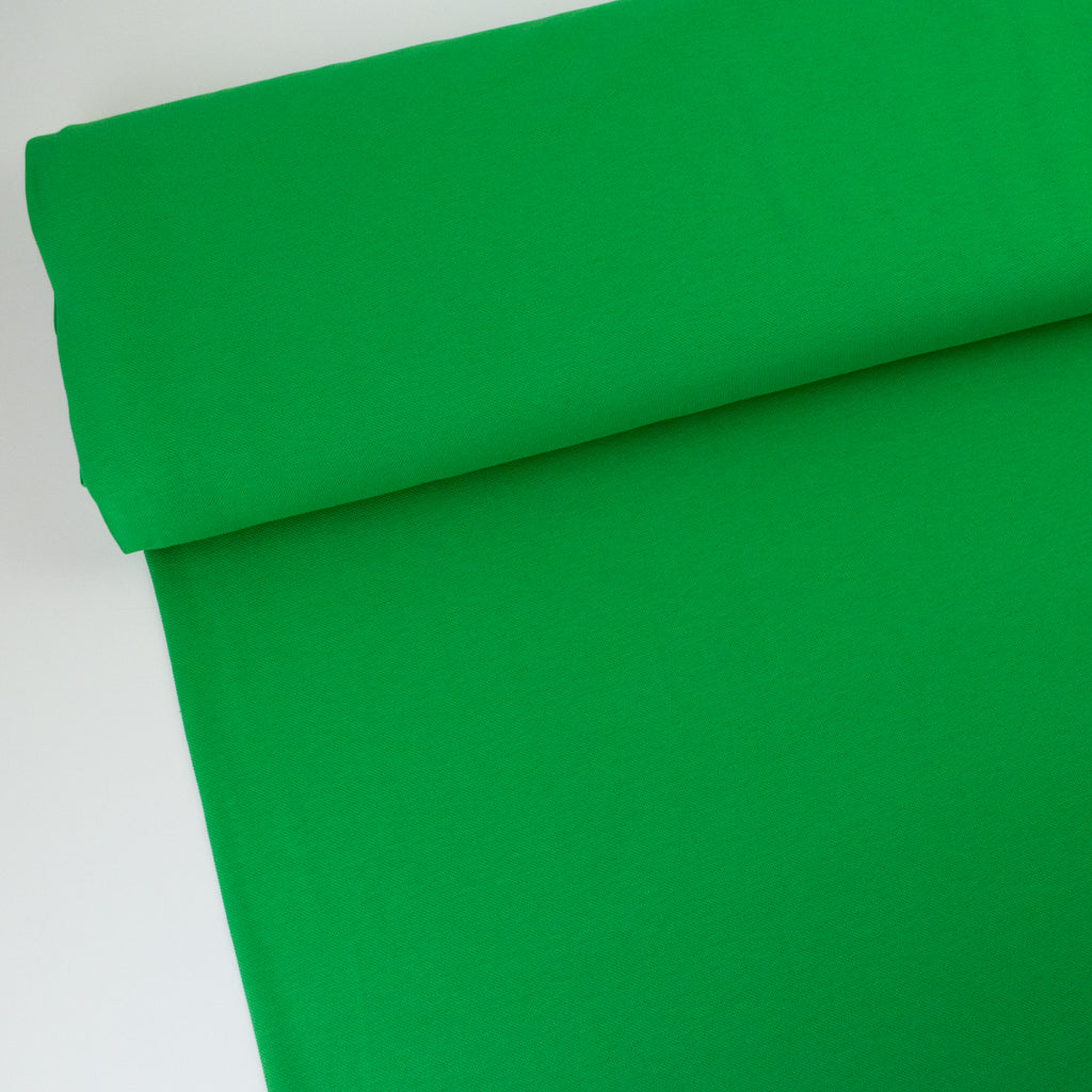 Piqué Cotton Jersey - Grass Green