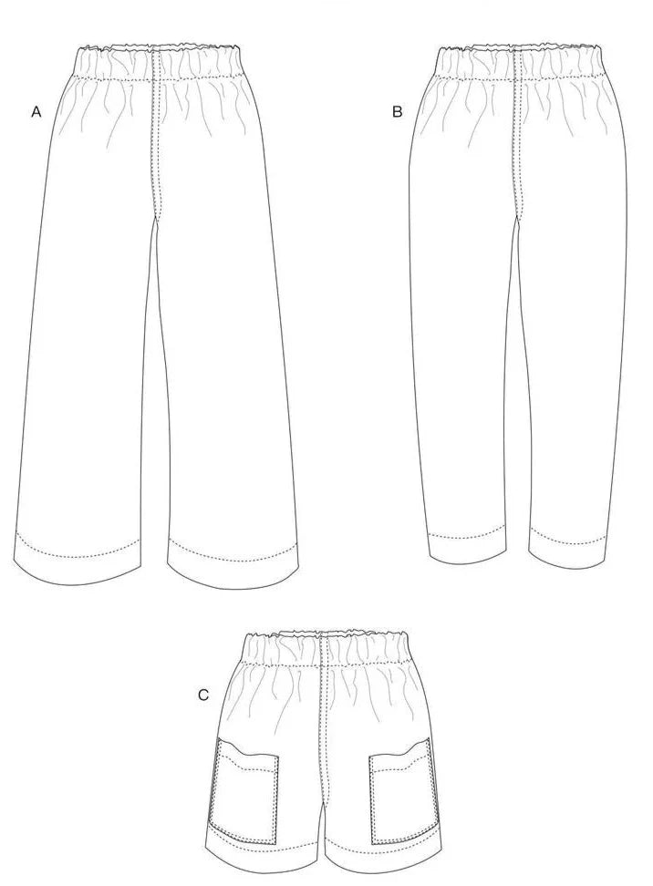 PDF Pattern - Pomona Pants + Shorts | Anna Allen Clothing