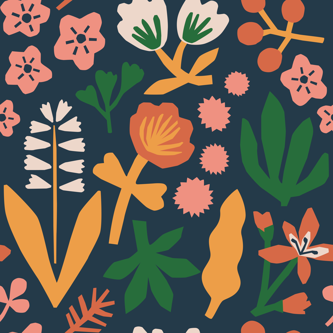 Myriam Van Neste - Rayon Lawn - Pressed Florals