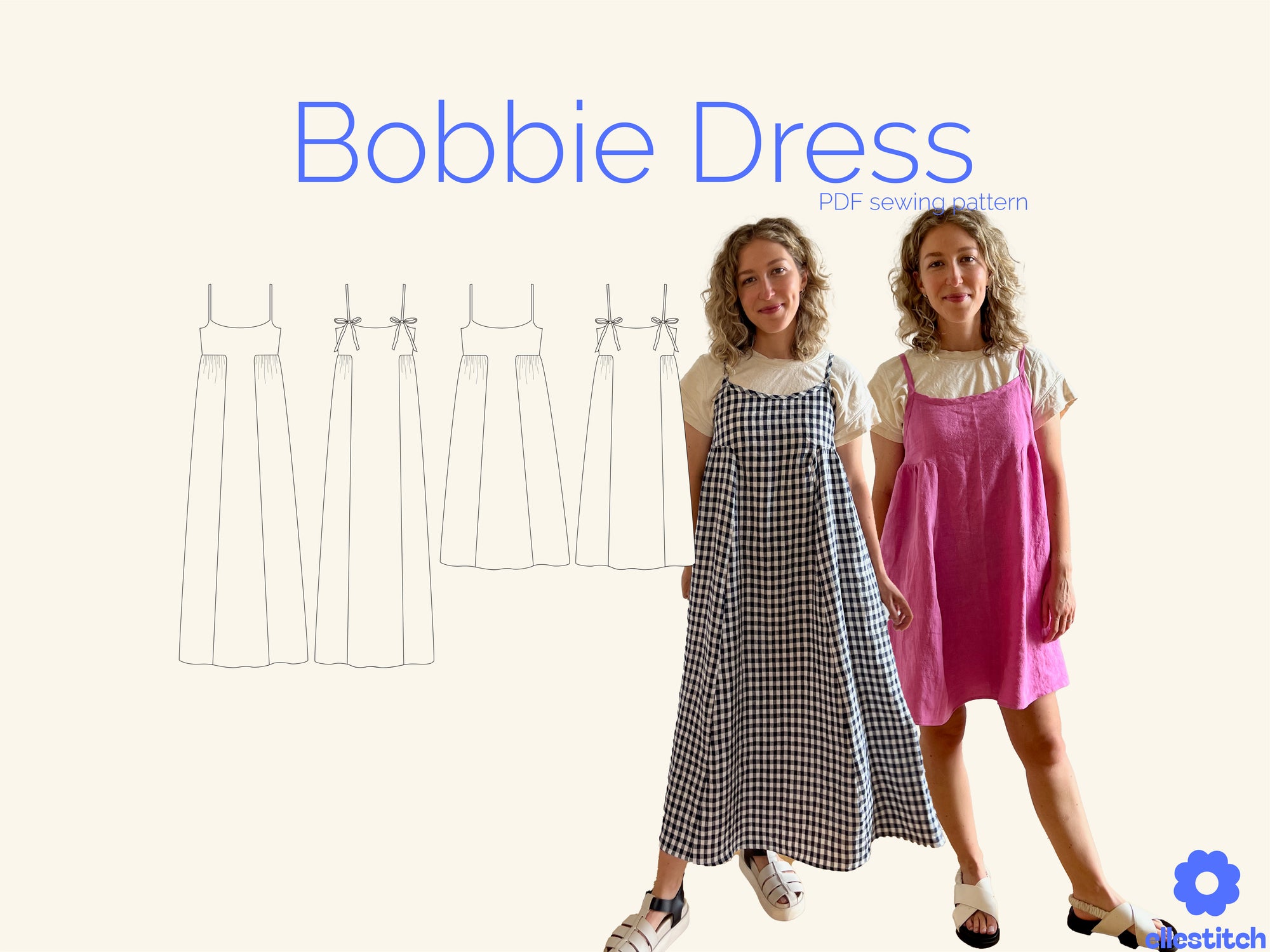 PDF Pattern - Bobbie Dress | Elle Stitch