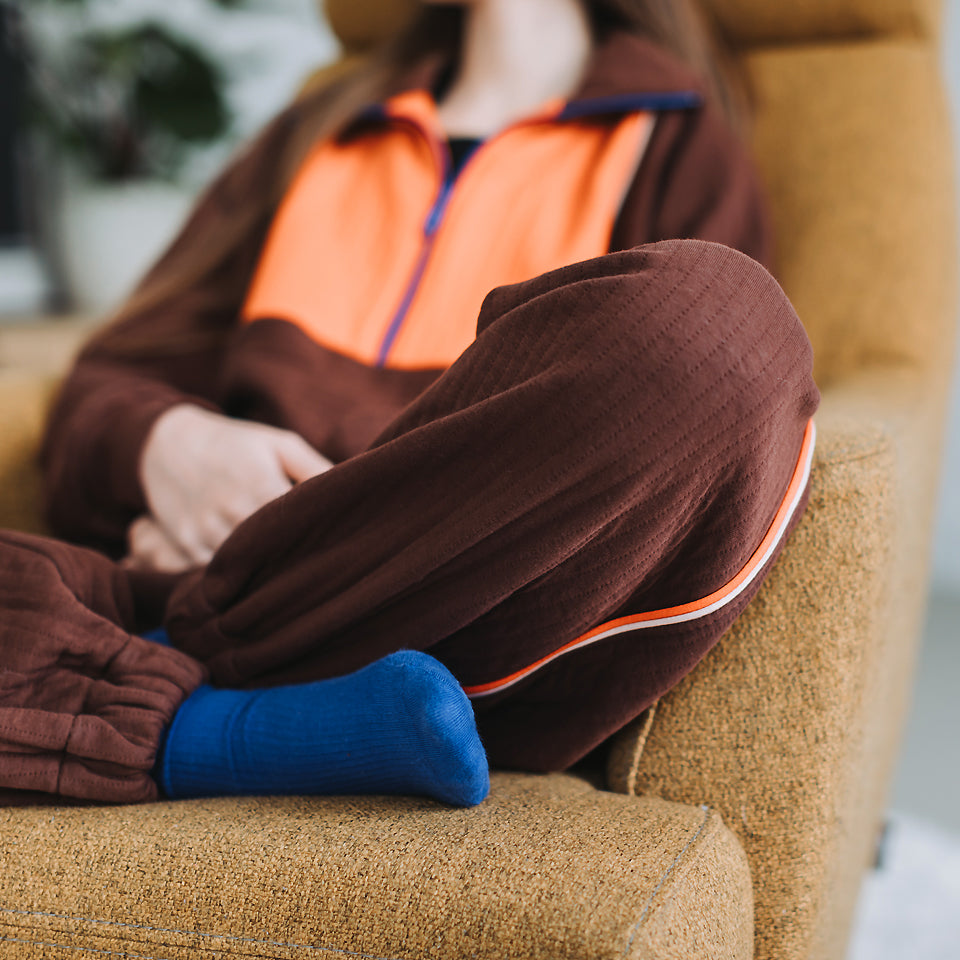 See You At Six - Quilted Knit - Rum Raisin Brown