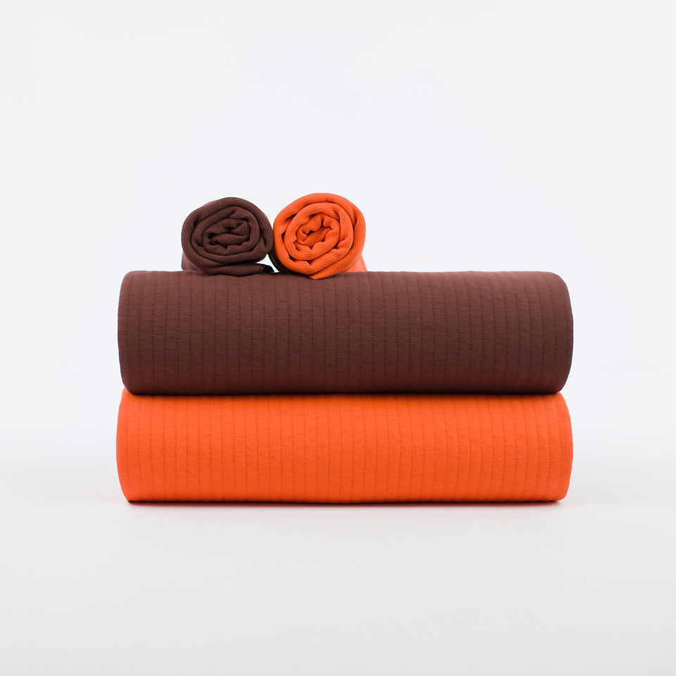 See You At Six - Quilted Knit - Rum Raisin Brown