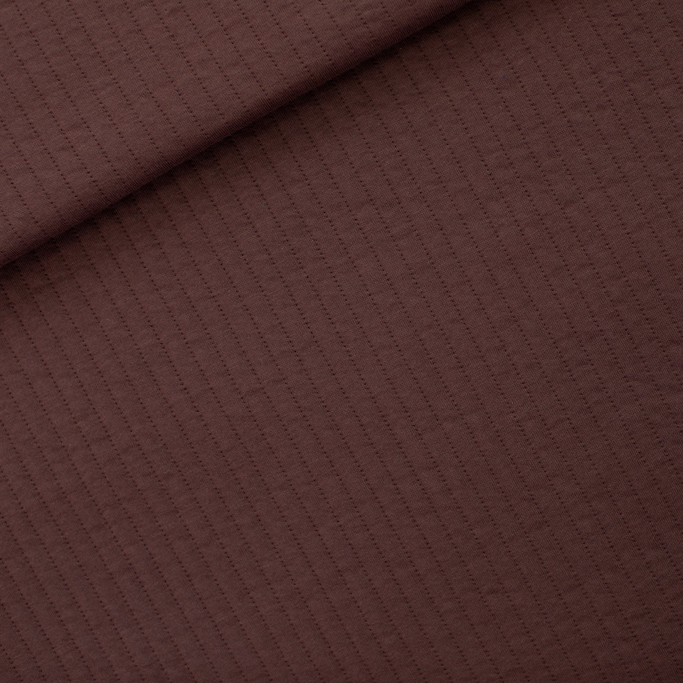 See You At Six - Quilted Knit - Rum Raisin Brown