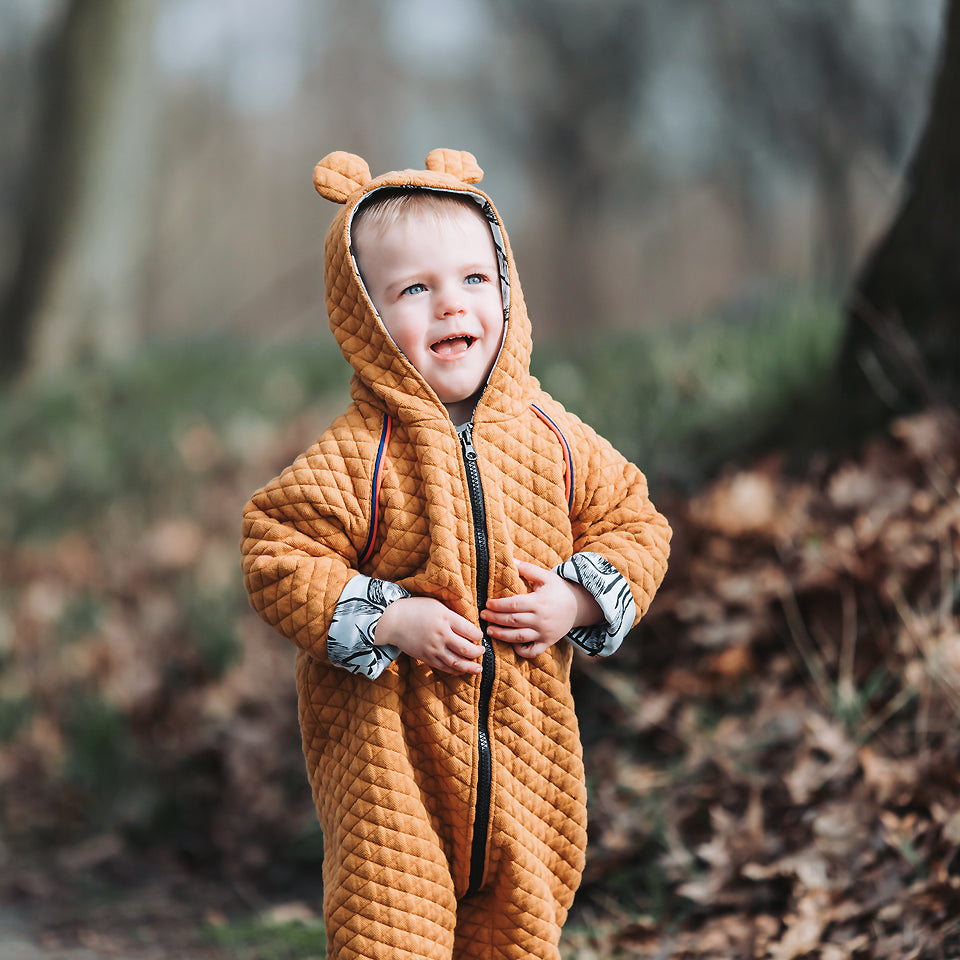 See You At Six - Quilted Piqué Knit - Buckthorn Brown