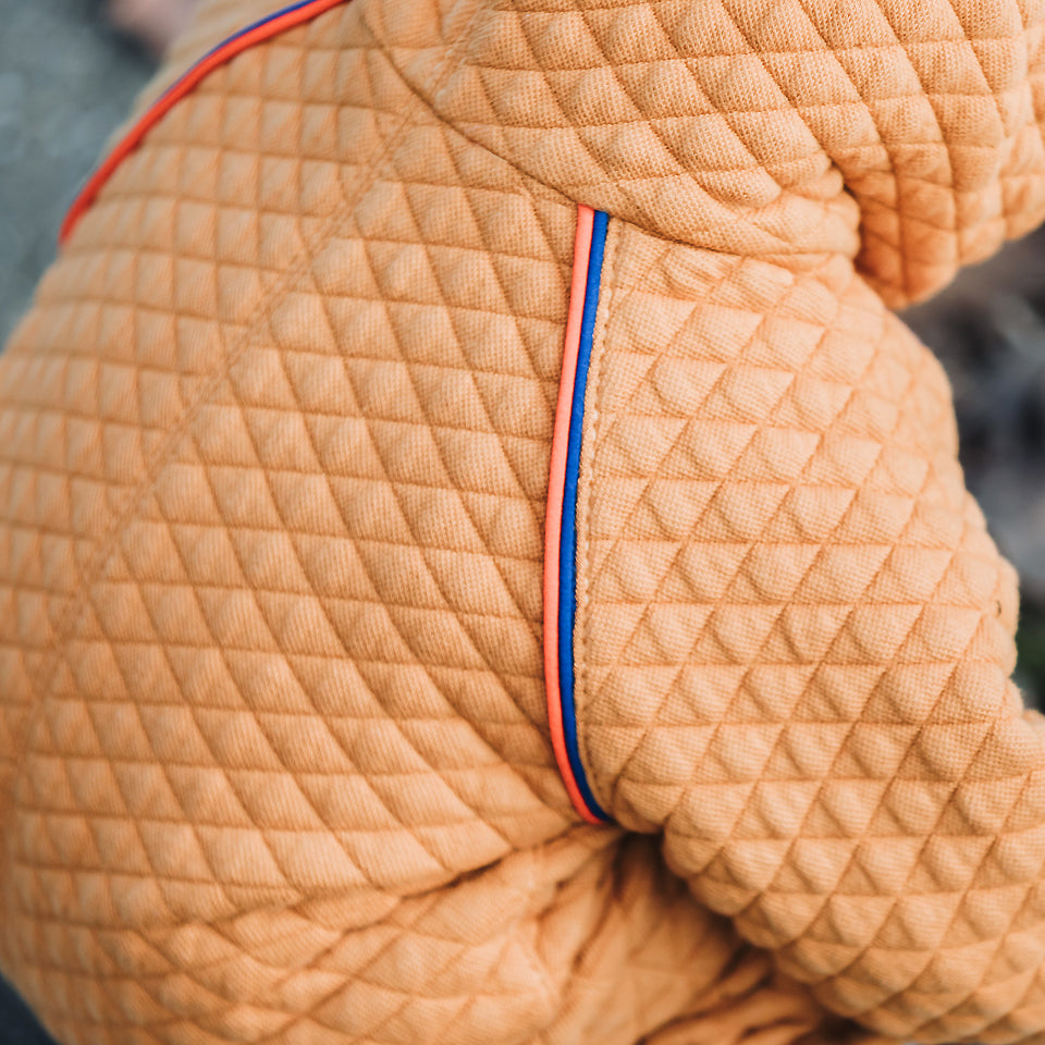 See You At Six - Quilted Piqué Knit - Buckthorn Brown