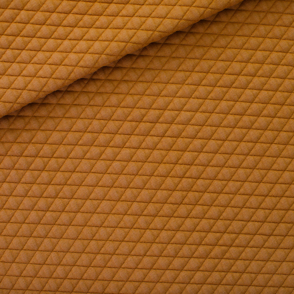 See You At Six - Quilted Piqué Knit - Buckthorn Brown