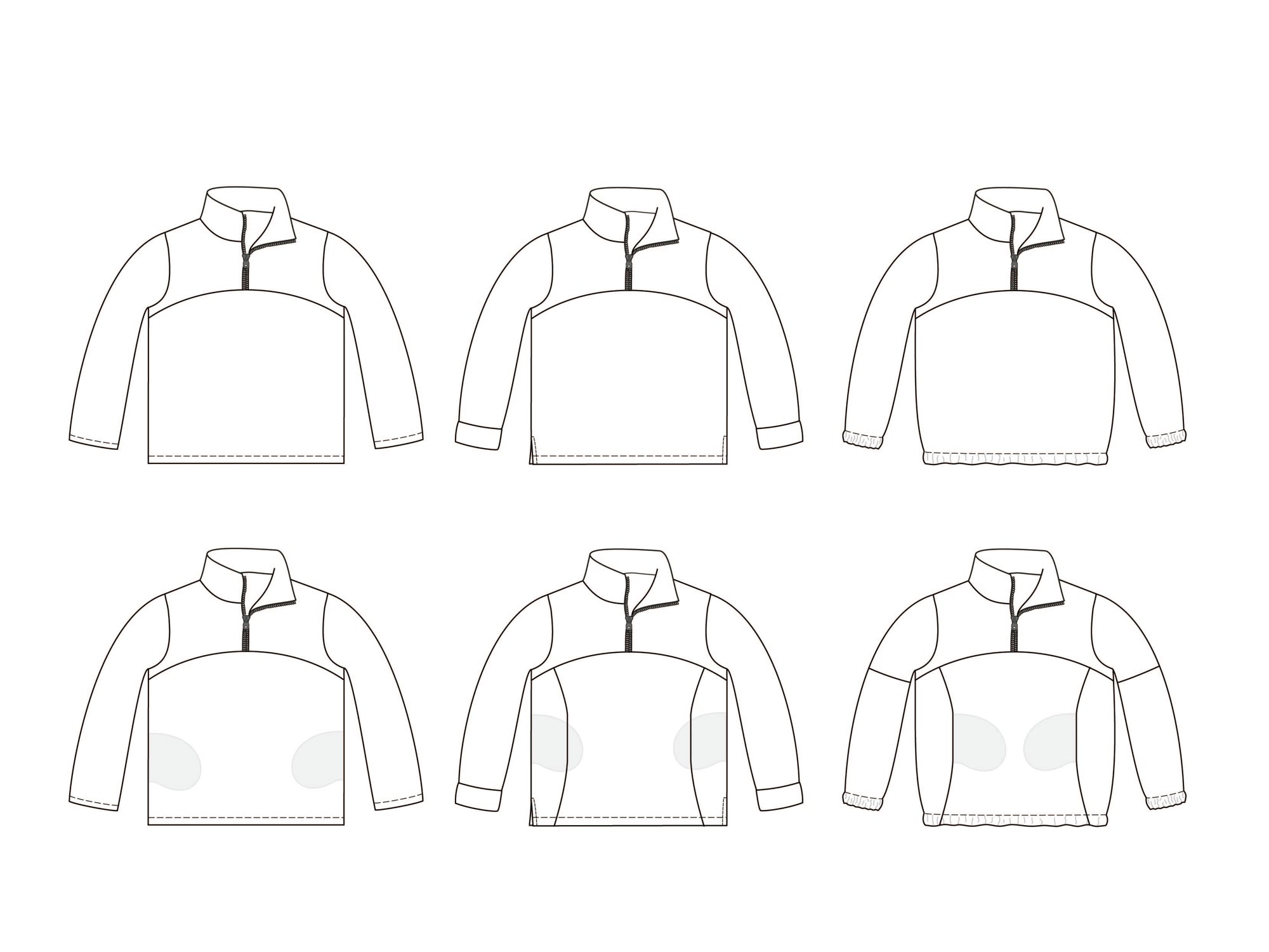 PDF Pattern - Quokka Quarter Zip Top - Adult Female/Curve Fit | Waves & Wild