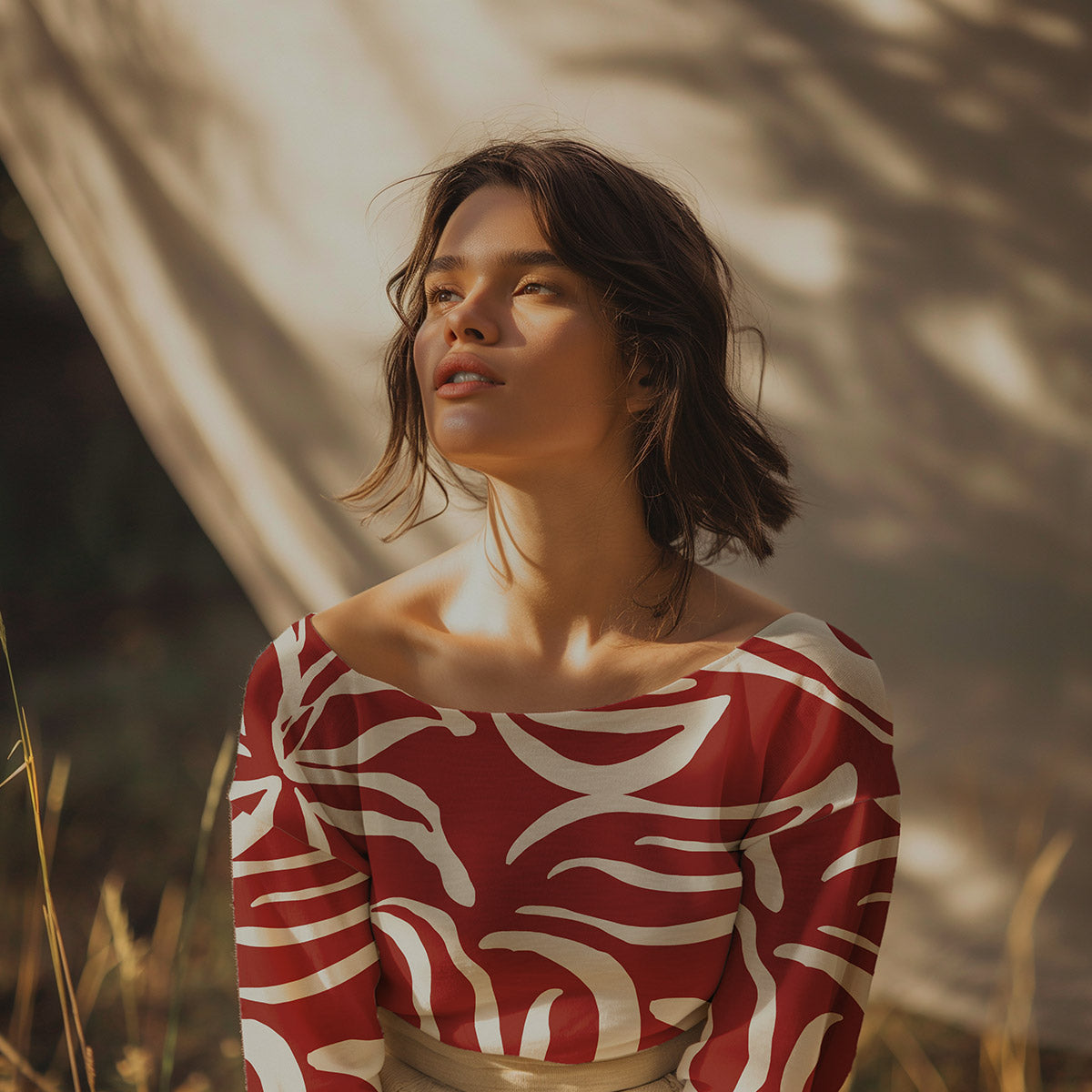 Light & Lush - Viscose Twill - Red Lily