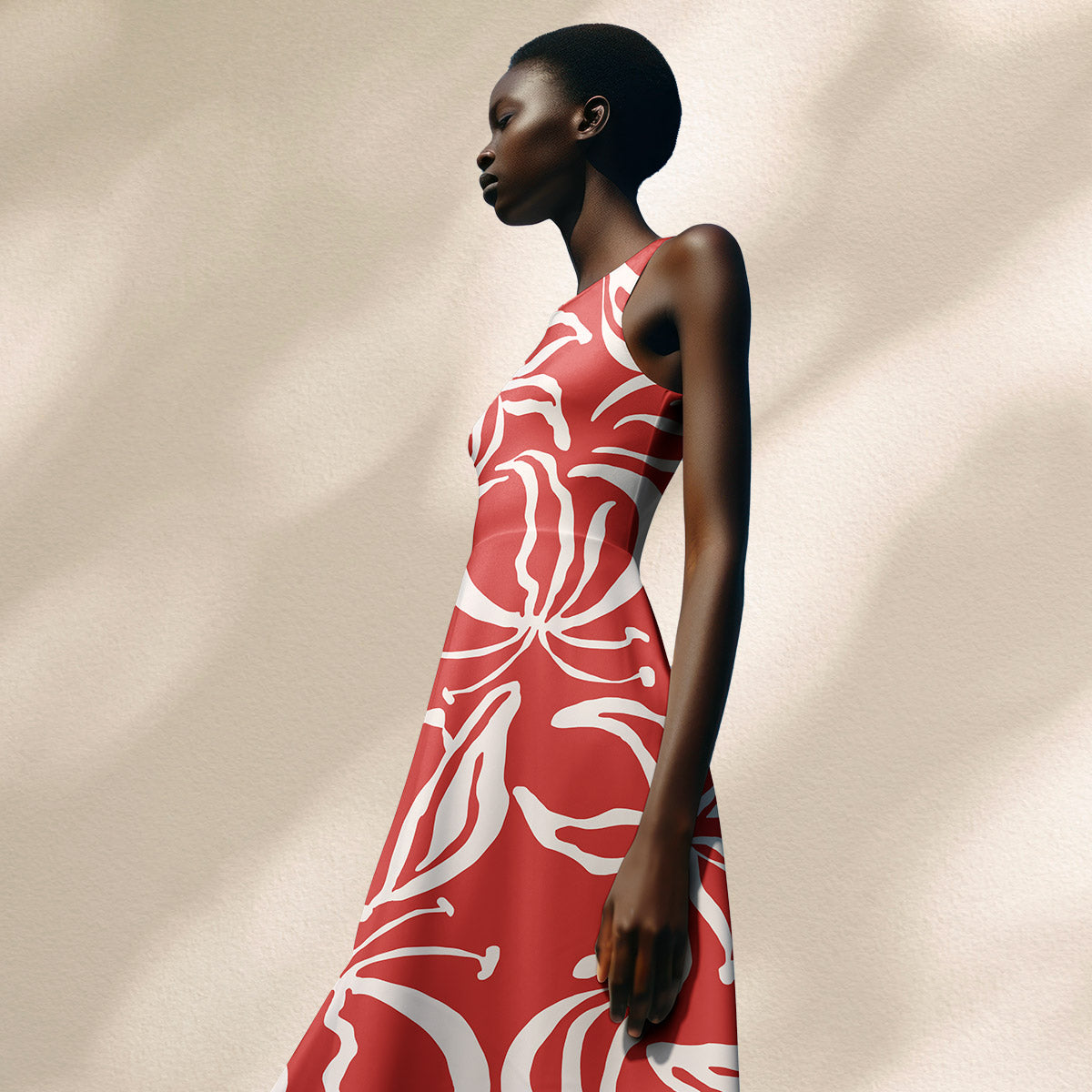 Light & Lush - Viscose Twill - Red Lily