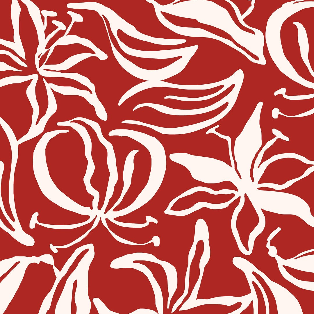 Light & Lush - Viscose Twill - Red Lily