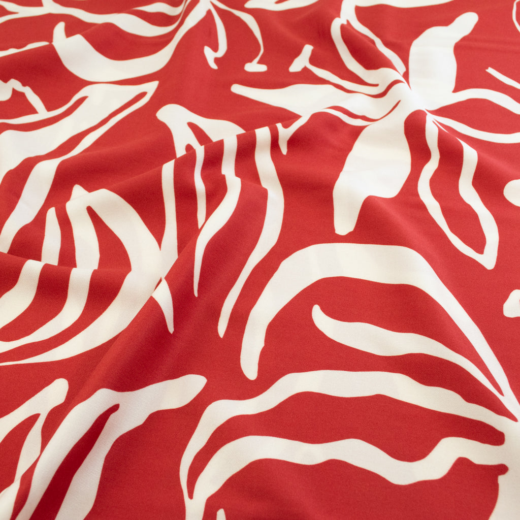 Light & Lush - Viscose Twill - Red Lily