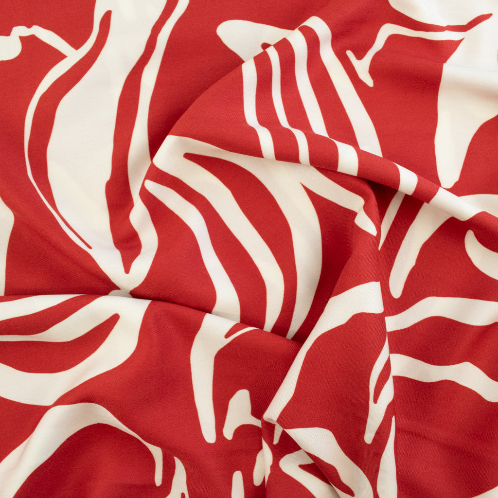 Light & Lush - Viscose Twill - Red Lily